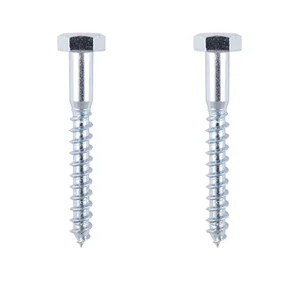 132D Coach Screw Fixing Set - M12 X 100MM BZP (Timber)