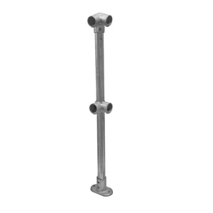 1.1m Handrail Standard Corner Post - 42.4mm O/D Tube