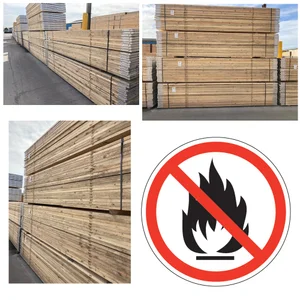 Flame Retardant Scaffolding Board - 8ft (2.4m) EURO CLASS B