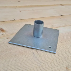 Spigot Base Plates - 150x150x5mm Zinc Plated