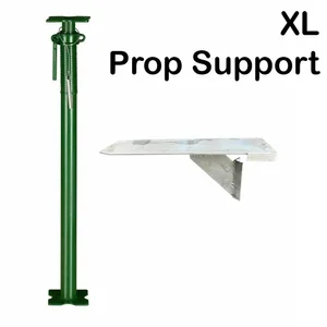 Size 0 Acrow Prop, 1.1m - 1.8m + XL Prop Support (XL)