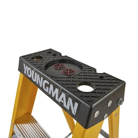 6 Tread Fibreglass Heavy Duty Trade Stepladder