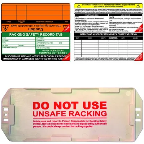 Visual Safety Card For Racking Racking Kit - Pack of 10 by ScaffoldingDirect