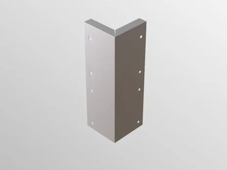 Heavy Duty Corner Bracket Kit 60x60x200mm
