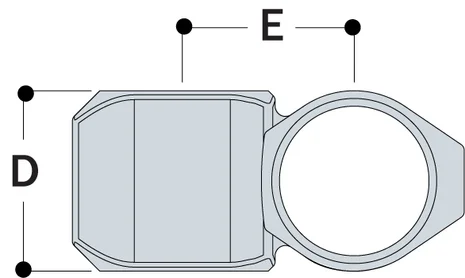 Aluminium 90 Degree Crossover (33.7mm) - Kee Lite (L45-6)