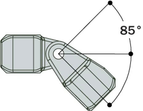 Aluminium Single Swivel Socket (48.3mm) - Kee Lite (LC50-88)