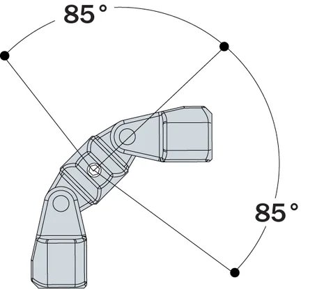 Aluminium Complete Combination Fitting (48.3mm) - Kee Lite (LC51-888)