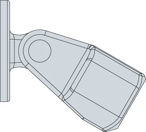 Aluminium Swivel Flange (48.3mm) - Kee Lite (LC58-8)
