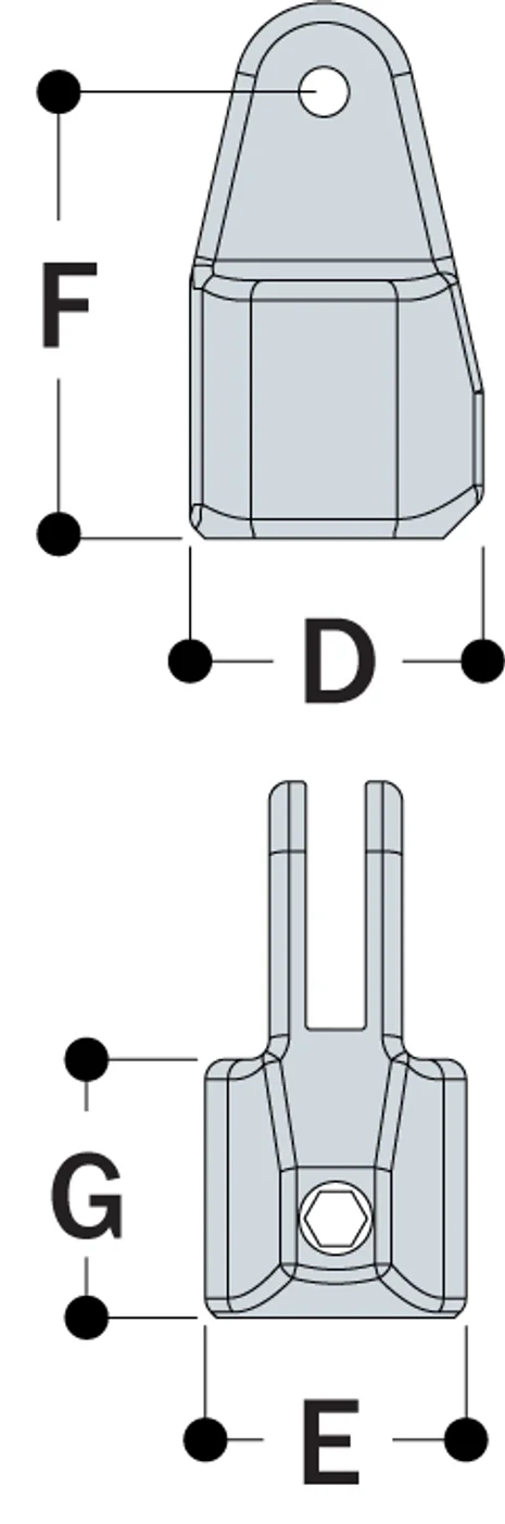 Aluminium Female Single Swivel Socket (33.7mm) - Kee Lite (LF50-6)