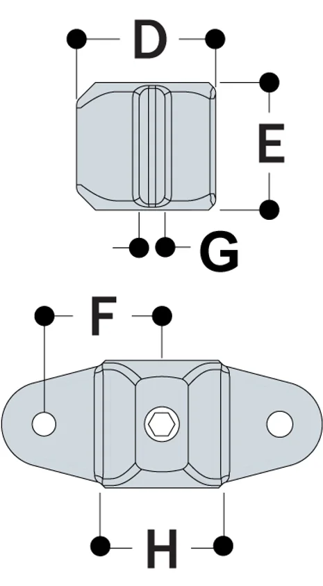 Aluminium Male Double Swivel Socket Member (48.3mm) - Kee Lite (LM50-8)