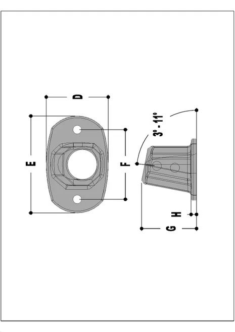 Aluminium Angle Flange (48.3mm) - Kee Lite (L67-8)