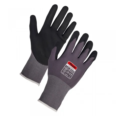 Graphite Scaffolding  Gloves, Nitrile Coated - Pack of 12 in Large-Copy