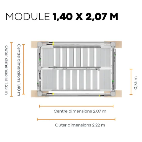 Ring System Staircase 1.40 x 2.07m Storey Module