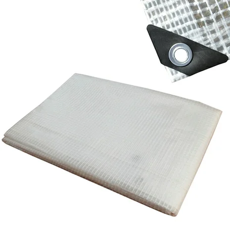 Heavy Duty Tarpaulin - 4m x 12m - Clear