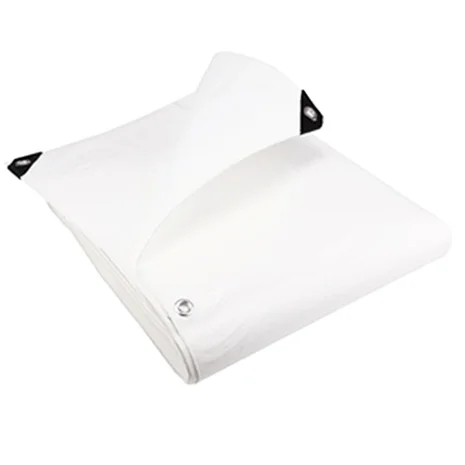 Flame Retardant Tarpaulin, White 200GSM - 2.7m x 3.5m