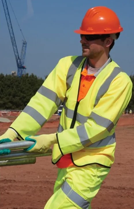 Latex Palm Coated Handler Gloves - Green 12 Pack in Large