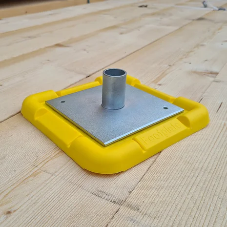 Spigot Base Plates - 150x150x5mm Zinc Plated