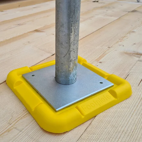 Spigot Base Plates - 150x150x5mm Zinc Plated