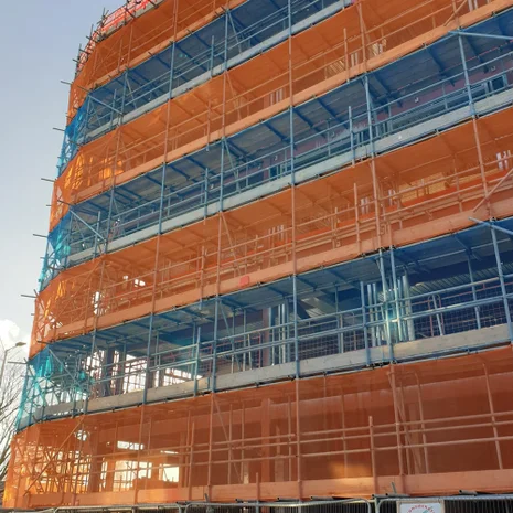 Fire Retardant Debris Netting - 2m x 50m Blue