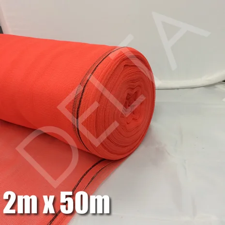Debris Netting - 2m x 50m - Red.
