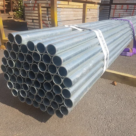 BUNDLE (61pcs) of 7ft Hi Yield Scaffold Tube – Galv 48.3mm o/d, 3.2mm Wall